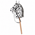 Hobbyhorse wit met zwarte stippen van hkm shop je bij Shetties. Pluche stokpaard met 40 cm stok. 