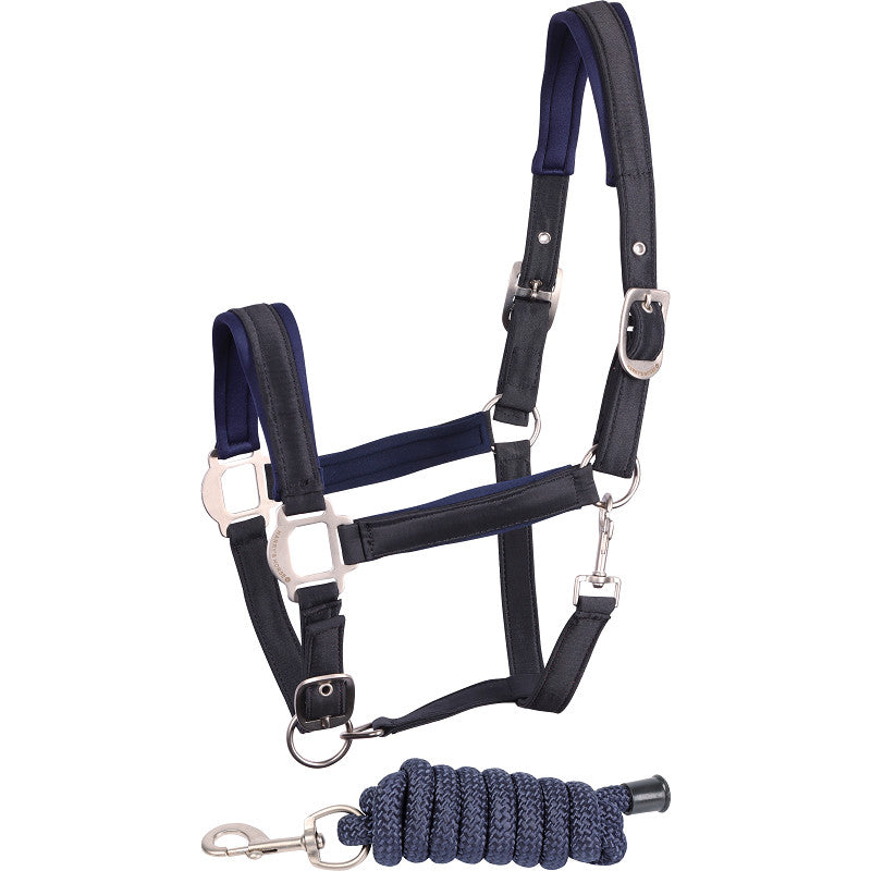 Halsterset Satin Navy | Shet