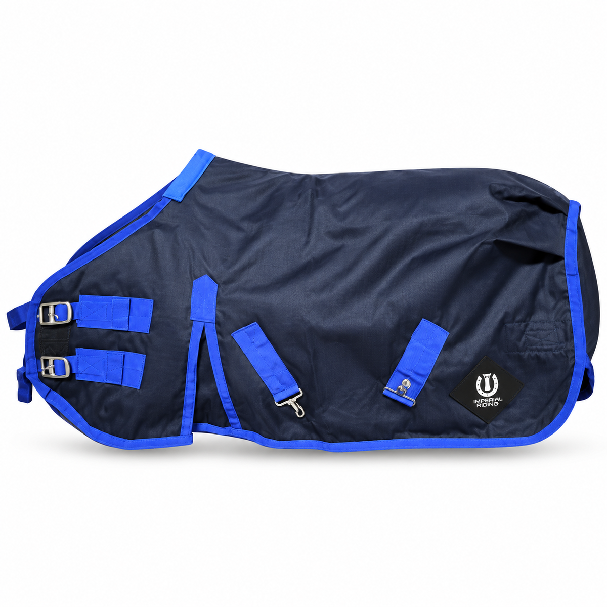 Donkerblauw met kobalt regendeken voor Shetlanders en mini pony’s van Imperial Riding 