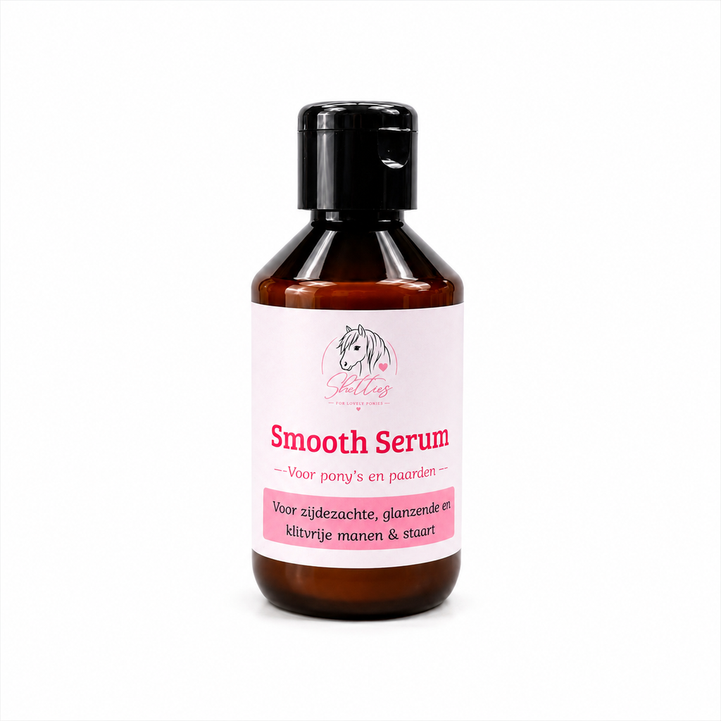 Shetties Smooth Serum voor gladde zachte glanzende manen en staart en goede doorkambaarheid 