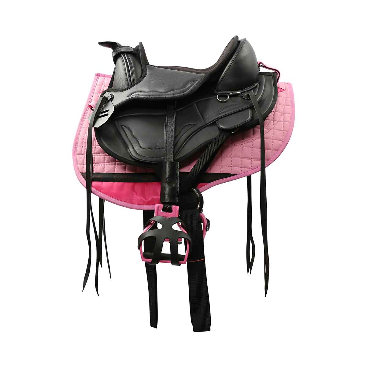 Boomloos westernzadel Zwart 10 inch of 12 inch (levertijd 1 week)